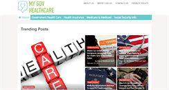 Desktop Screenshot of mygovhealthcare.com